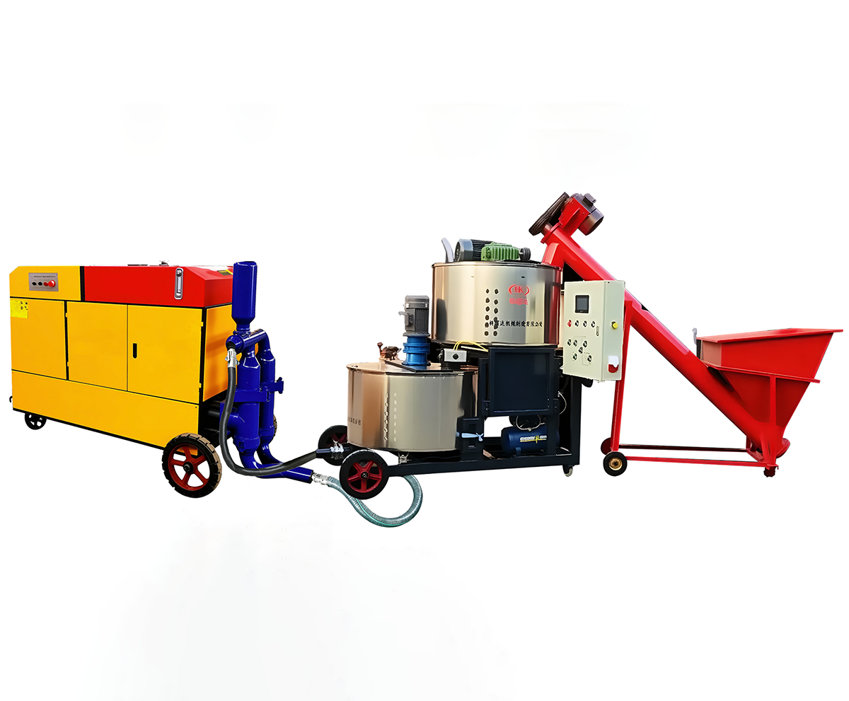 Engineering Version Fully Automatic GypsumSelf-Leveling Mixing and Conveying Combination